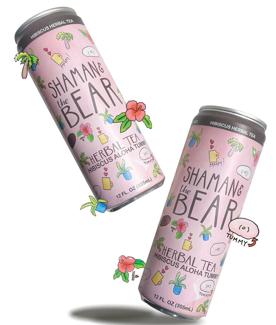 Hibiscus Aloha Tummy (Canned) – Shaman and The Bear