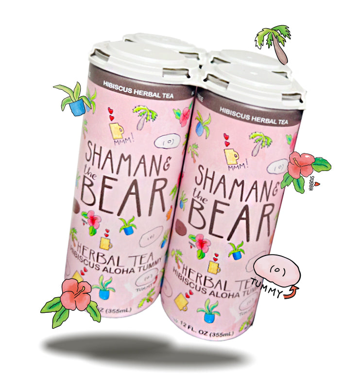 Hibiscus Aloha Tummy (Canned) – Shaman and The Bear