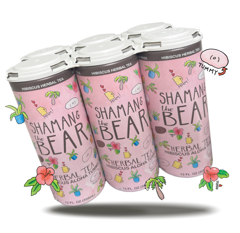 Hibiscus Aloha Tummy (Canned) – Shaman and The Bear